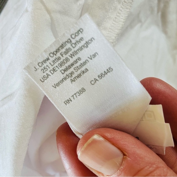 J. Crew Sleeveless Cotton Poplin Shirt in Signature Fit White NWT 2X - Picture 11 of 16